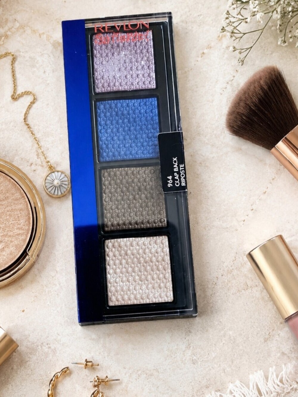 Revlon Quad Eyeshadow - Lavender, Blue, Taupe, Pearl